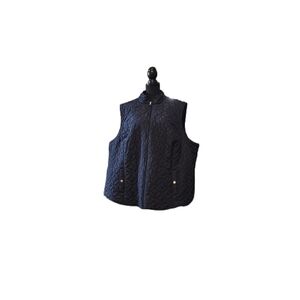 Croft & Barrow Dark Blue Quilted Vest